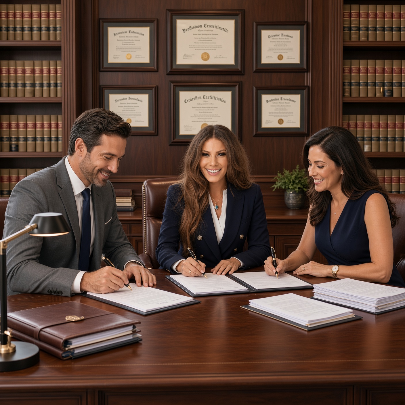 Legal documents and gavel representing estate planning